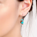 Turquoise Jewelry Gifts Necklace Ear Dangle Bird Earrings Ear Hoop Pendant