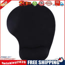 Silicone Wrist Rest Support Mouse Pad PU Anti-slip Hand Pillow(Black)