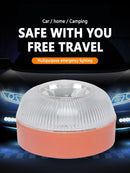 V16 LED Strobe Car Beacon Light Rechargeable Bike Magnetic Induction Lamp
