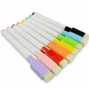 Set 8 Colors Magnet Pens Magnetic Dry Wipe White Board Markers Built Y4D7