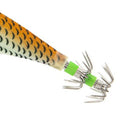 8cm Luminous Wood Shrimp Bait with Squid Jigs Hook Fishing Lures (Orange)