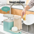 Soap Dispenser with Sponge Holder Sink Dish Soap Pump Dispenser for Kitchen