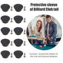 Rubber Pool Cue Tip 10pcs Snooker Billiard Cue Bottom Pole Tail Protector C