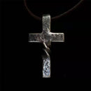 Mens Women Chain Necklace Coppers Cross Alloy Pendant UK Crucifix N4Y7