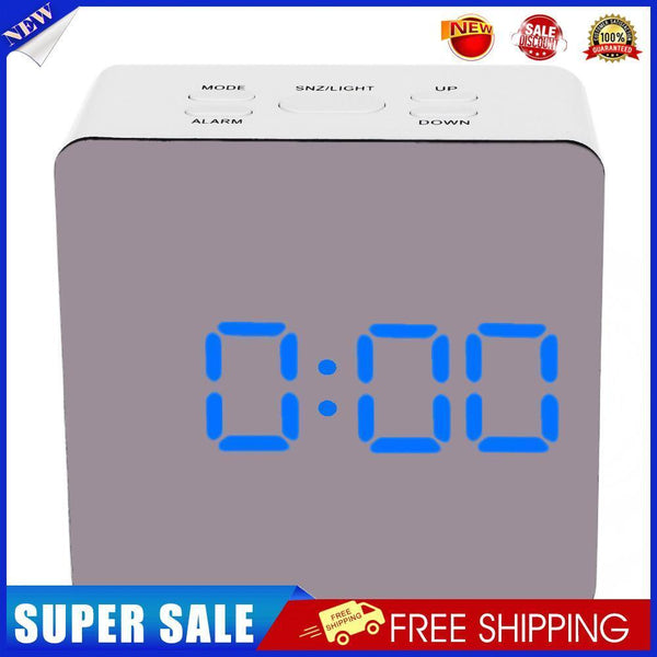 TS-70 Multi-function Digital LED Mirror Clock Alarm with Temperature Snooze
