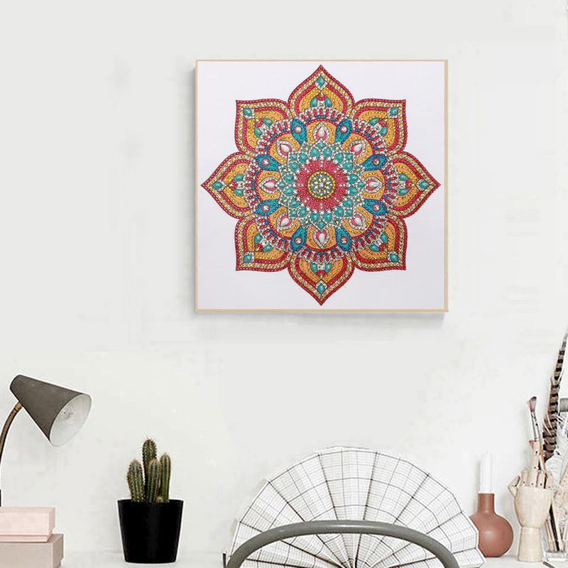 5D DIY Special Shaped Diamond Painting Mandala Cross Stitch Kits (DZ248) Newly