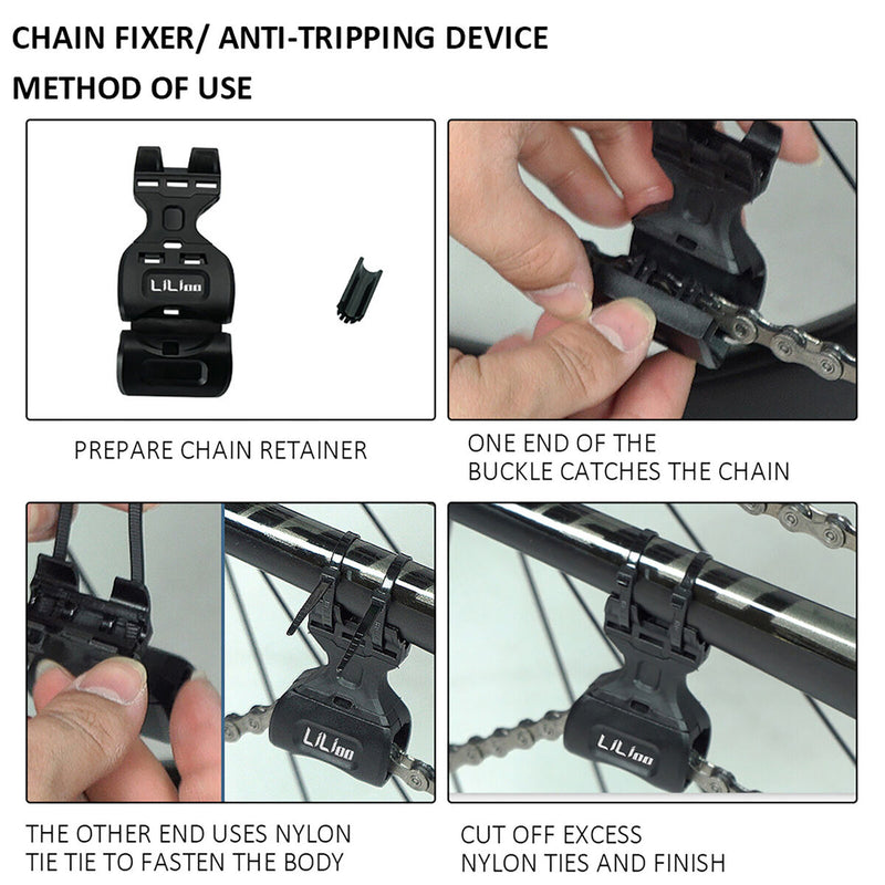C-Guide Chain Tensioner Mountain Bike Chain Retainer Bicycle Chain Guide Black