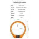 Bicycle Safety Cable Locks MTB Anti Theft 4 Digit Password Lock (Orange) Newly