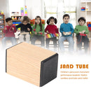 Ethnic Cylinder Sand Shaker Rhythm Hand Percussion Drum Kids (Light Wood)