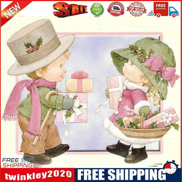 5D DIY Full Round Drill Diamond Painting Kids Presents Rhinestone Artwork