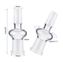 Glassware 18mm Banger Glass Adapter Glass Tube Adapter 14mm Male Bowl Lab Glass