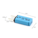 DC 14V Auto Reset Mini Circuit Breaker Blade Fuse for Car Boat(15A Blue) Newly