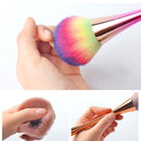 Woman Basic Profile Makeup Tools Pressed Powder Plastic Makeup Brush Nylon Wool