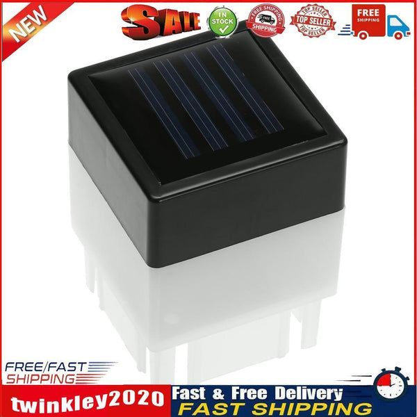 Outdoor LED Solar Post Headlamp Waterproof Fence Lamp Home Garden Lantern Newly