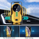 #A Wireless Car Charger Fast Charging Auto Clamping Windshield Dash Air Vent M
