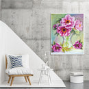 Paeonia Flower Series Oil Paint By Numbers Kit Frameless Drawing Picture Decor