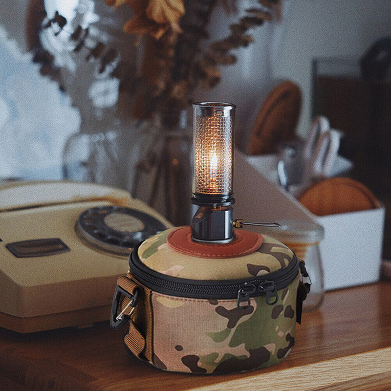 Camping Gas Tank Bag LPG Fuel Can Protective Sleeve MOLLE Tissue Bags (A) Newly