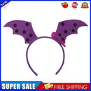 Bat Wings Headdress Non Slip Women Girl Hair Band for Halloween Party (Purp