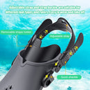 Diving Swimming Fins Adults Water Sport Training Foot Flippers (Black L/XL)
