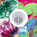 Split Color Mixing Cups Paints Art Tool 2 Channels Pouring Cup White (1) Newly
