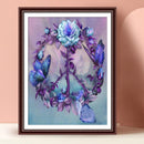 5D DIY diamond painting round diamond flowers and butterflies E6666 Newly
