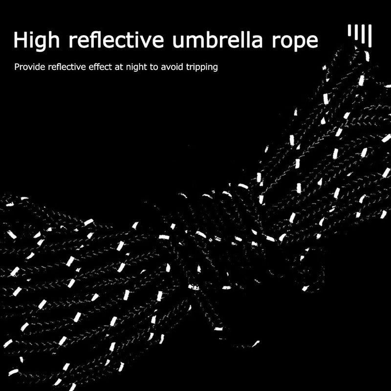 4mm 4m Rope Fastener Reflective Awning Wind Rope Fastener Adjustable for Outdoor