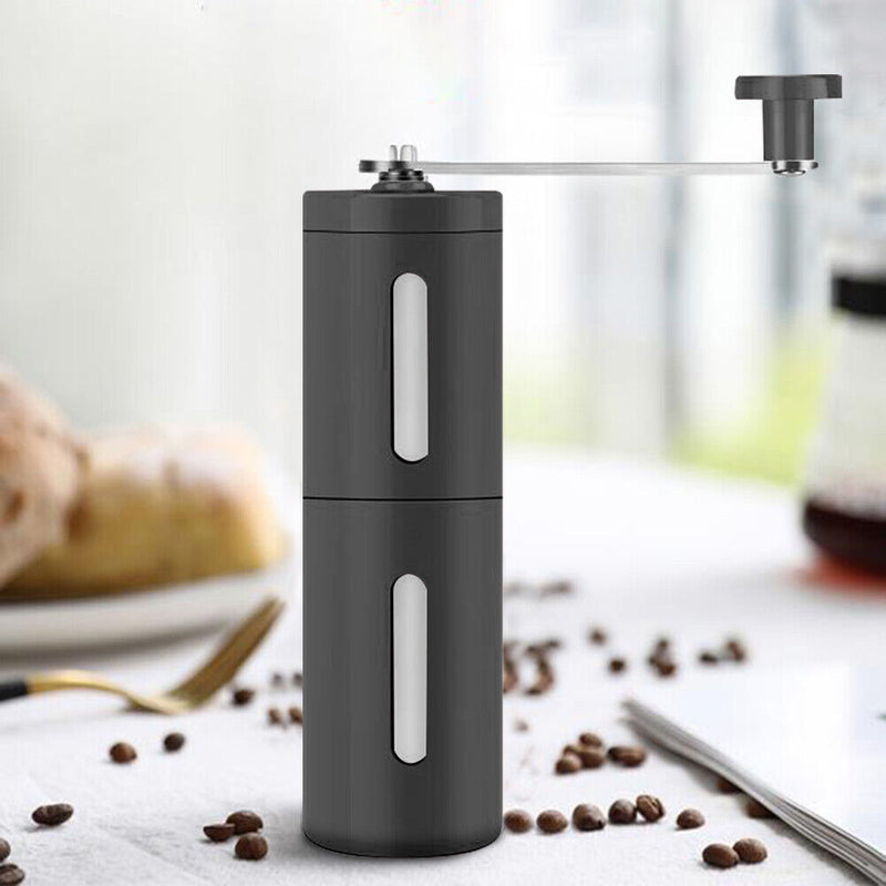 Mini Coffee Grinder Manual Coffee Bean Grind Spices Seed Mill (Black)