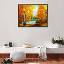 5D Diamond Painting Kit Riverside Woods Full Round Drill Rhinestone DIY Art