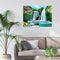 Painting By Numbers Kit DIY Flower Waterfall Canvas Oil Art Picture Craft