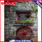 Window Flower Frameless Picture Oil Paint By Numbers Hand Painted Picture Kit
