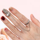 Color Party Simple Design Nail Ring Nail Cover for Women Finger Nail Rings