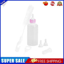 Puppy Feeding Bottle Set Pet Dog Cat Nursing Feeder w/Brush Pacifier (Pink)