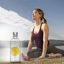 Motivational Glass Water Bottle Time Marker & Leakproof Design (750ml) Newly