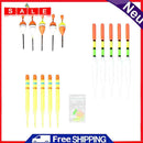 15pcs/Set Upright Buoy Sea Fishing Floats Bobbers Rod Fishing Lures Accessories