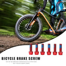 6pcs Mi Xim M6 18mm Bicycle Stem Bolt Screws for Disc Brake V Brake (Red) Newly