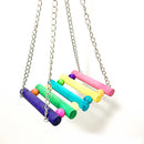 Colorful Wooden Bite Chewing Perch Pet Parrot Birdcage Suspension Swing Ham