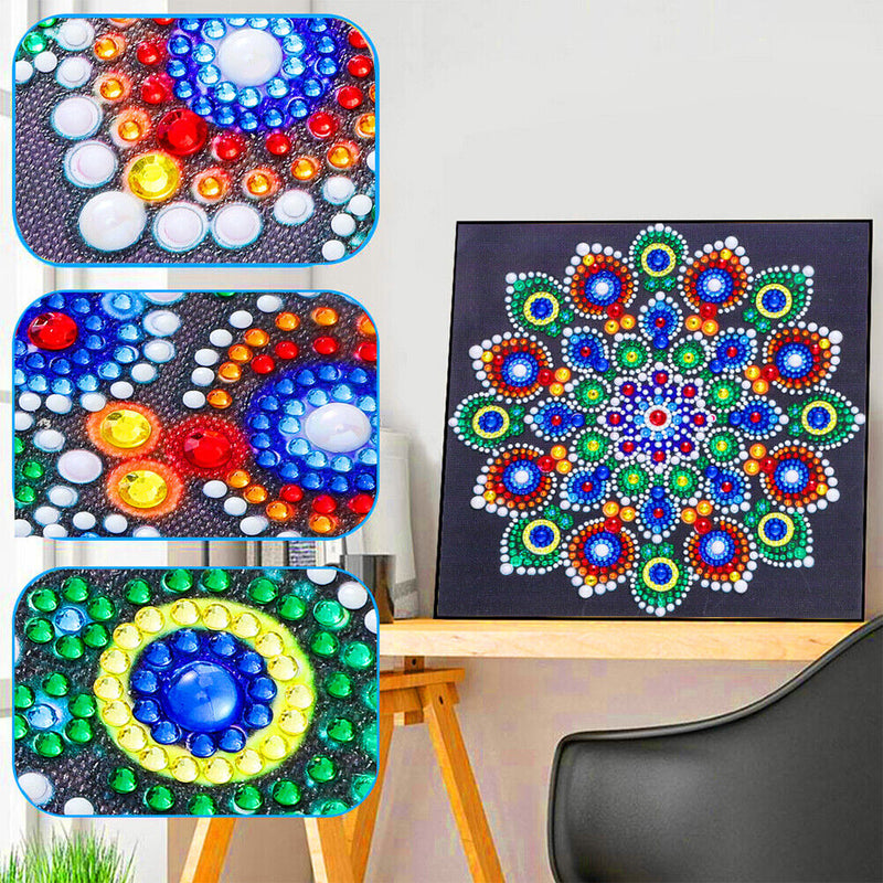5D Part Special Shaped Drill Luminous Diamond Painting Mandala Art (GT107) Newly