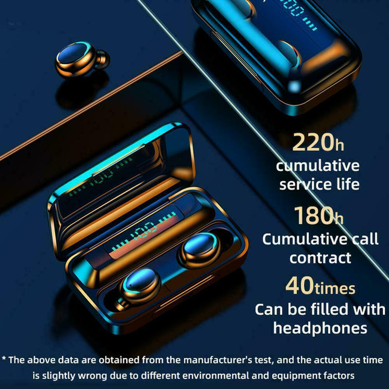 Bluetooth 5.0 Headset Wireless Earphone In-Ear Earbuds Stereo Hot J5B5