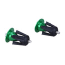 One Pair Bike Bicycle Aluminum Handlebar Grips Handle Bar Cap green Newly