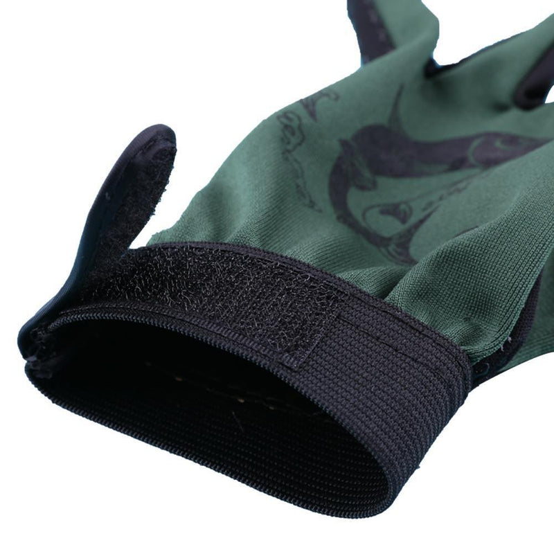 1 Pair Skidproof Half Finger Cycling Fishing Anti-Slip Glove(Green)