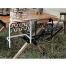 Foldable Garbage Bag Holder Accessories Hanging Rack for Camping Picnic (White)