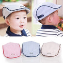 Fashion Boys Girls Peaked Baseball Hat Stripe Casquette Beret Cap