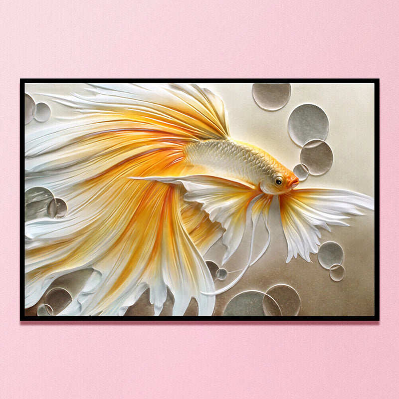 Full Cross Stitch Cotton Goldfish 11CT DIY Art Stamped DIY Craft Artwork Kits