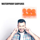 Soft Swimming Earplugs Water Waterproof Silicone Diving Supplies (Orange) Newly