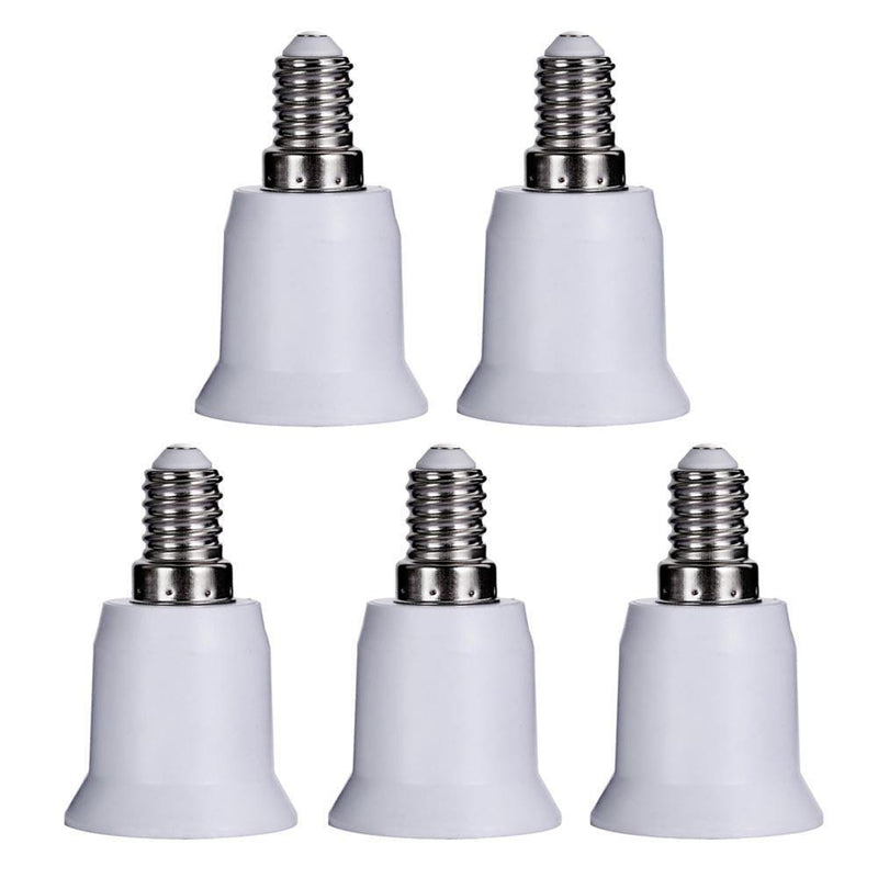 25pcs E14 to E27 Base Screw Light Lamp Bulb Holder Adapter Socket Converter
