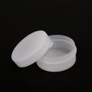 50pcs Plastic Cosmetic Sample Container 5 Grams Jars Pot Small Blank White