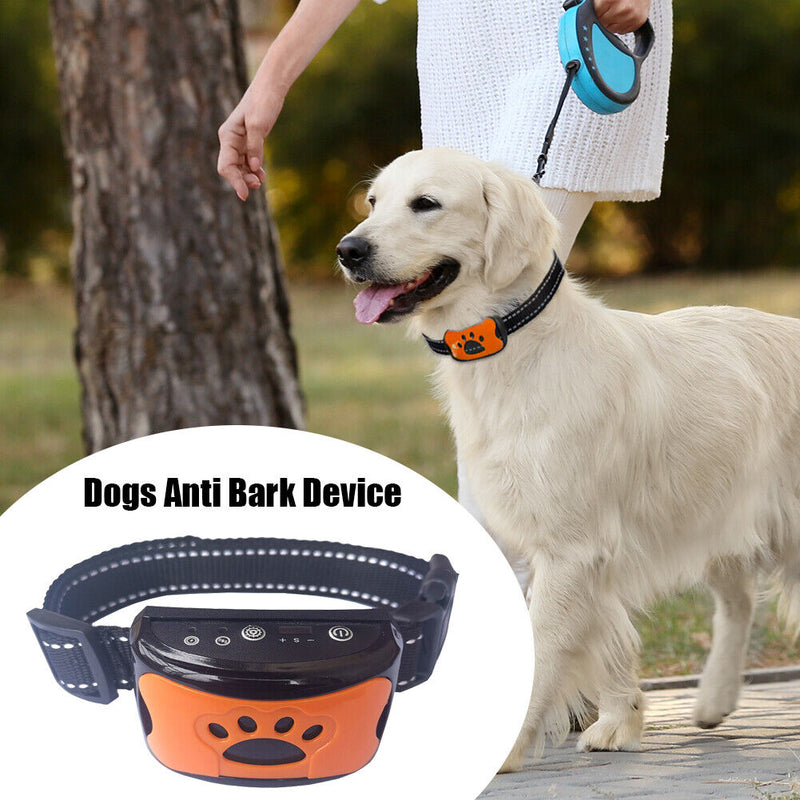 USB Pet Anti Barking Device Adjustable Ultrasonic Dogs Training Barkproof Col