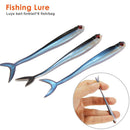 8pcs Soft Fish Fork Tail Fishing Lures Artificial 1.7g 8cm Bionic Baits (D)