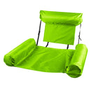 Floating Row Swimming Pool Inflatable Foldable Water Hammock Bed (Green) Newly