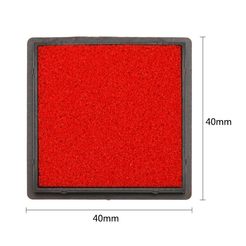 Fingerprint Square Stamp Inkpad for DIY Scrapbook Card Making Craft (Red) Newly